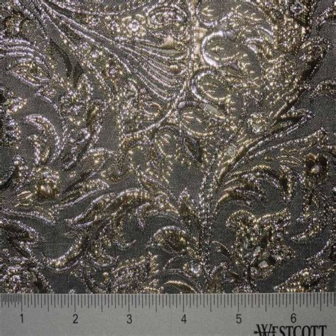 Baroque Metallic Brocade Fabric 07 Taupe SilverGold